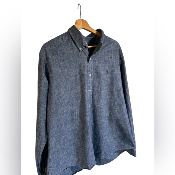 Ralph Lauren Classic Blue Casual Shirt - Picture 2 of 6